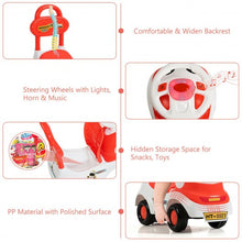 Load image into Gallery viewer, 3-in-1 Baby Walker Sliding Pushing Car w/ Sound-Orange