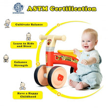Load image into Gallery viewer, 4 Wheels Toddler Balance Bike No Pedal-Red
