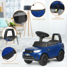 Load image into Gallery viewer, 2-in-1 6V Land Rover Licensed Kids Ride On Car-Blue