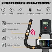 Load image into Gallery viewer, Indoor Silent Belt Drive Adjustable Resistance Cycling Stationary Bike
