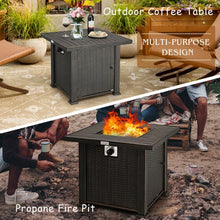 Load image into Gallery viewer, 30" 50000 BTU Square Propane Gas Fire Pit Table