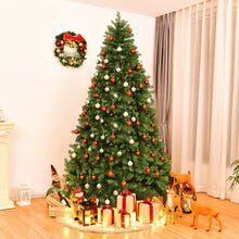 Load image into Gallery viewer, Pre-Lit Artificial PVC Christmas Tree with LED Lights & Stand-8'
