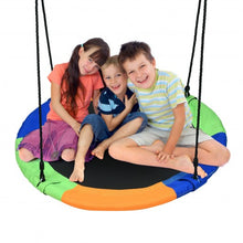 Load image into Gallery viewer, 40" Flying Saucer Tree Swing Outdoor Play Set w/ Adjustable Ropes Gift for Kids