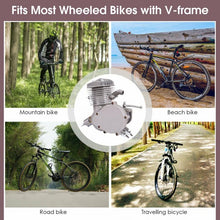Load image into Gallery viewer, 80cc 2-Stroke Bicycle Gasoline Engine Motor Kit DIY Motorized Bike BlackNew Gray
