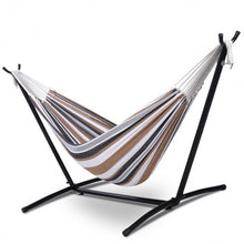 Load image into Gallery viewer, Double Hammock with Steel Stand and Carry Bag