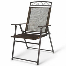 Load image into Gallery viewer, Set of 4 Outdoor Folding Sling Chairs