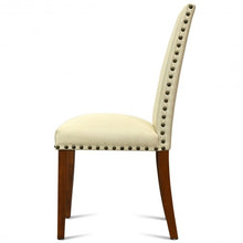 Load image into Gallery viewer, Set of 2 High Back Armless Fabric Dining Chairs