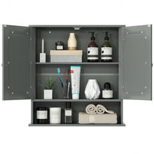 Load image into Gallery viewer, Bathroom Wall Mount Mirror Cabinet Organizer-Gray