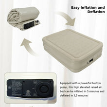 Load image into Gallery viewer, 20 Inches Height Portable Built-In Pump Air Bed Inflatable Mattress Camping Bag