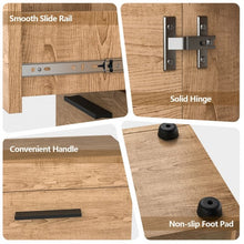 Load image into Gallery viewer, Free Standing Storage Cabinet Floor Cabinet with 2 Drawers Doors and Shelves