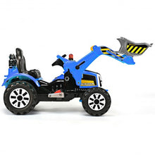 Load image into Gallery viewer, 12 V Battery Powered Kids Ride on Dumper Truck-Blue
