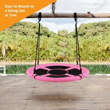 Load image into Gallery viewer, 40" Flying Saucer Tree Swing Indoor Outdoor Play Set-Pink