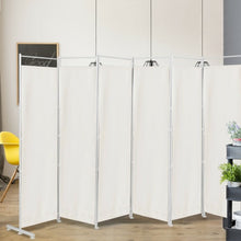 Load image into Gallery viewer, 6-Panel Room Divider Folding Privacy Screen -White