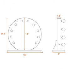 Load image into Gallery viewer, Hollywood Style Makeup Vanity Mirror with Light