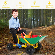 Load image into Gallery viewer, 8" Heavy Duty Kids Ride-on Sand Dumper w/ 4 Wheels-Green