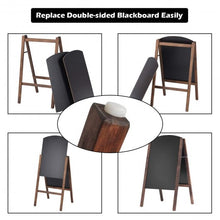 Load image into Gallery viewer, 31.5" Wood A-Frame Sidewalk Signage Chalkboard
