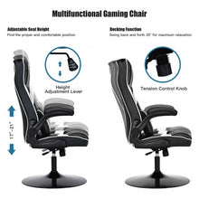 Load image into Gallery viewer, Rocking Gaming Chair Height Adjustable Swivel Racing Style Rocker -White