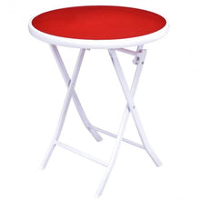 Load image into Gallery viewer, 3 Pcs Folding Garden Patio Table Chairs Set -Red