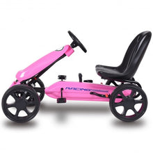 Load image into Gallery viewer, Outdoor Kids 4 Wheel Pedal Powered Riding Kart Car-Pink