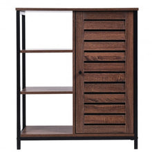 Load image into Gallery viewer, Industrial Bathroom Storage Free Standing Cabinet with 3 Shelves