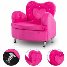 Load image into Gallery viewer, Soft Velvet Armrest Couch Toddler Sofa
