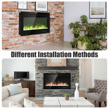 Load image into Gallery viewer, 36 " Electric Wall Mounted Fireplace with Multicolor Flame