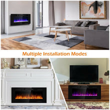 Load image into Gallery viewer, 42" Recessed Ultra Thin Wall Mounted Electric Fireplace