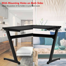 Load image into Gallery viewer, Cup & Headphone Holder Z-shape Frame E-sports Gaming Desk