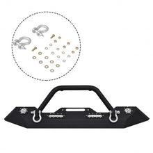 Load image into Gallery viewer, Jeep Wrangler JK Winch Plate Front Bumper w/ LED Lights