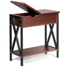 Load image into Gallery viewer, Flip Top End Table Sofa Side Console Table-Coffee