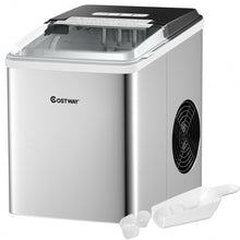 Load image into Gallery viewer, Stainless Steel 26 lbs/24 H Self-Clean Countertop Ice Maker Machine