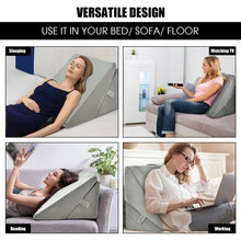 Load image into Gallery viewer, Adjustable Memory Foam Reading Sleep Back Support Pillow-Gray