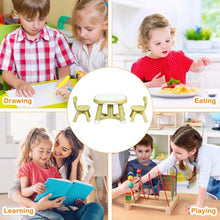 Load image into Gallery viewer, Kids Table and 2 Chair Set with Storage Bins-Yellow