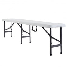 Load image into Gallery viewer, 6' Portable Plastic In / Outdoor Picnic Camping Folding Bench
