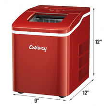 Load image into Gallery viewer, Portable Countertop Ice Maker Machine with Scoop-Red