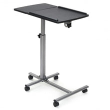 Load image into Gallery viewer, Adjustable Angle Height Rolling Laptop Table