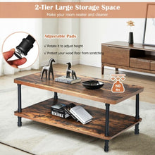 Load image into Gallery viewer, Industrial Rustic Accent Coffee Table