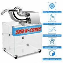 Load image into Gallery viewer, Electric Snow Cone Machine Ice Shaver Maker