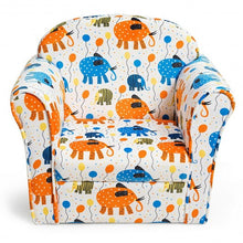 Load image into Gallery viewer, Kids Elephant Upholstered Sofa with Armrest