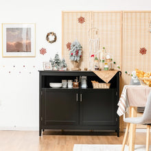 Load image into Gallery viewer, Modern Wooden Kitchen Storage Cabinet -Black