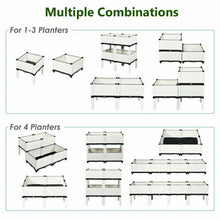Load image into Gallery viewer, Set of 4 Elevated Flower Vegetable Herb Grow Planter Box