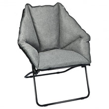 Load image into Gallery viewer, Folding Saucer Padded Chair Soft Wide Seat