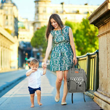 Load image into Gallery viewer, Waterproof Large Diaper Bag Backpack w/ USB Charging