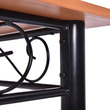 Load image into Gallery viewer, 5 pcs Dining Set Wooden Table and 4 Cushioned Chairs