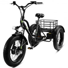 Load image into Gallery viewer, 500 W Electric Adults Tricycle with 20" Fat Tire and Lithium Battery
