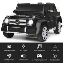Load image into Gallery viewer, 12V Licensed Mercedes-Benz G650 Kids Ride On Car-Black