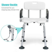 Load image into Gallery viewer, Adjustable Height U-Shaped Shower Chair