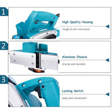 Load image into Gallery viewer, Powerful Electric Wood Planer Hand Held Woodworking Surface