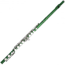 Load image into Gallery viewer, 16 Hole C Flute for Student Beginner School Band 8 Colors w/ Case New-Green