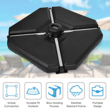 Load image into Gallery viewer, 4 Pcs 195 lbs Patio Cantilever Offset Umbrella Base Weight Sand